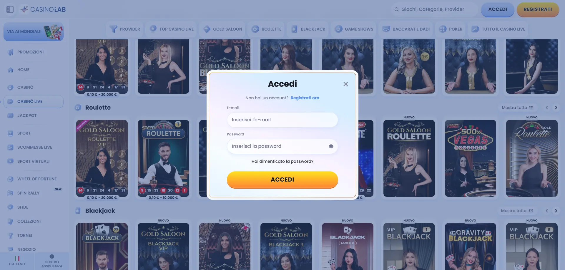 Sicurezza e licenza Casinolab Casino &ndash; protezione dati e crittografia SSL